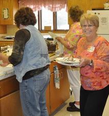 Kitchen help at District 6 Meeting